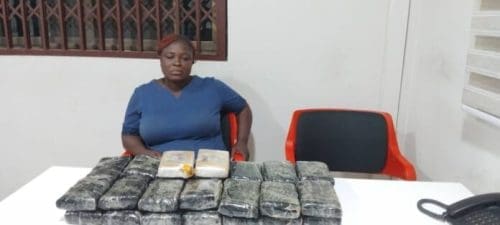 46-year-old woman arrested with 30 slabs of cannabis