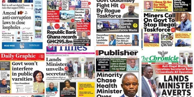 Newspapers, Headlines, Newscenta, Monday, June30,