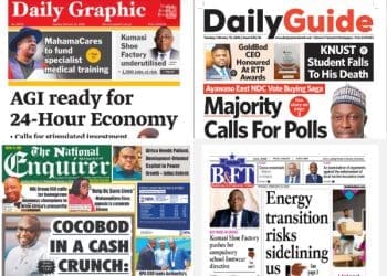 Newspapers, Ghana news, Headlines, Tuesday February 10, 2026