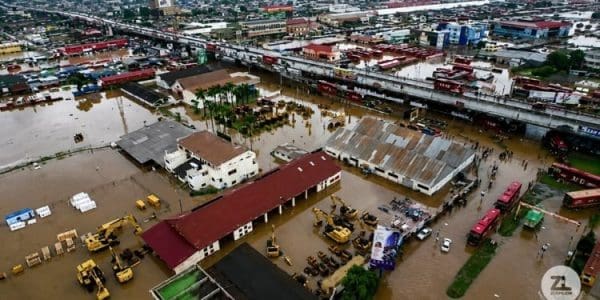 Accra floods fires