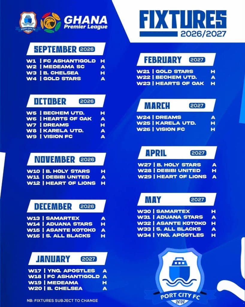 GFA unveils 2026/27 Premier League fixtures Premier League fixtures